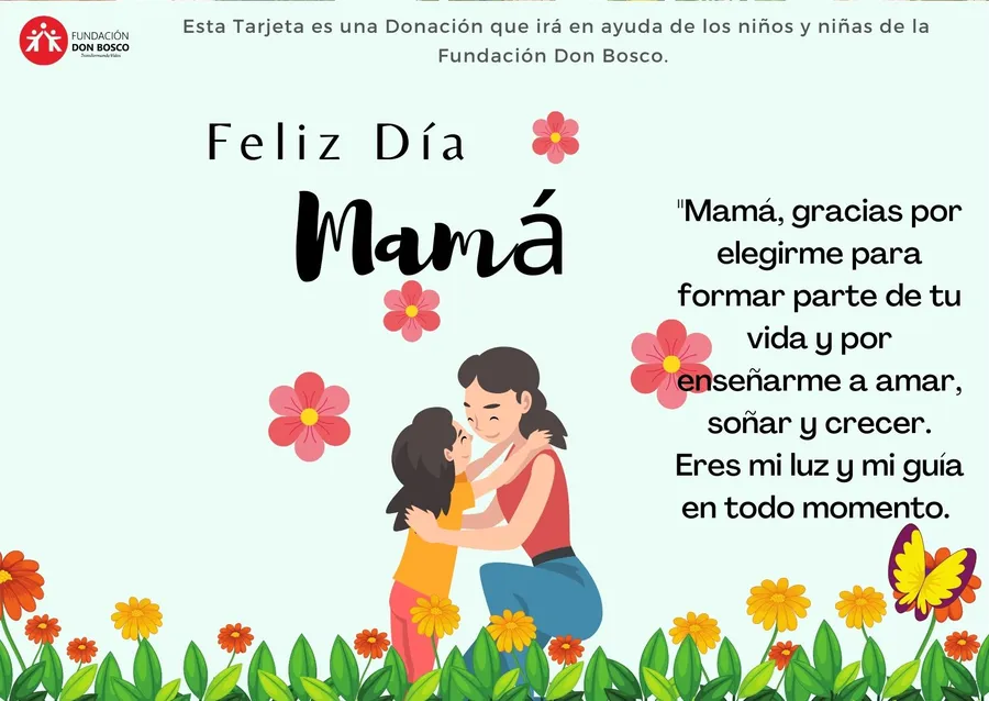 Tarjeta virtual de Día de la Madre, Fundación Don Bosco