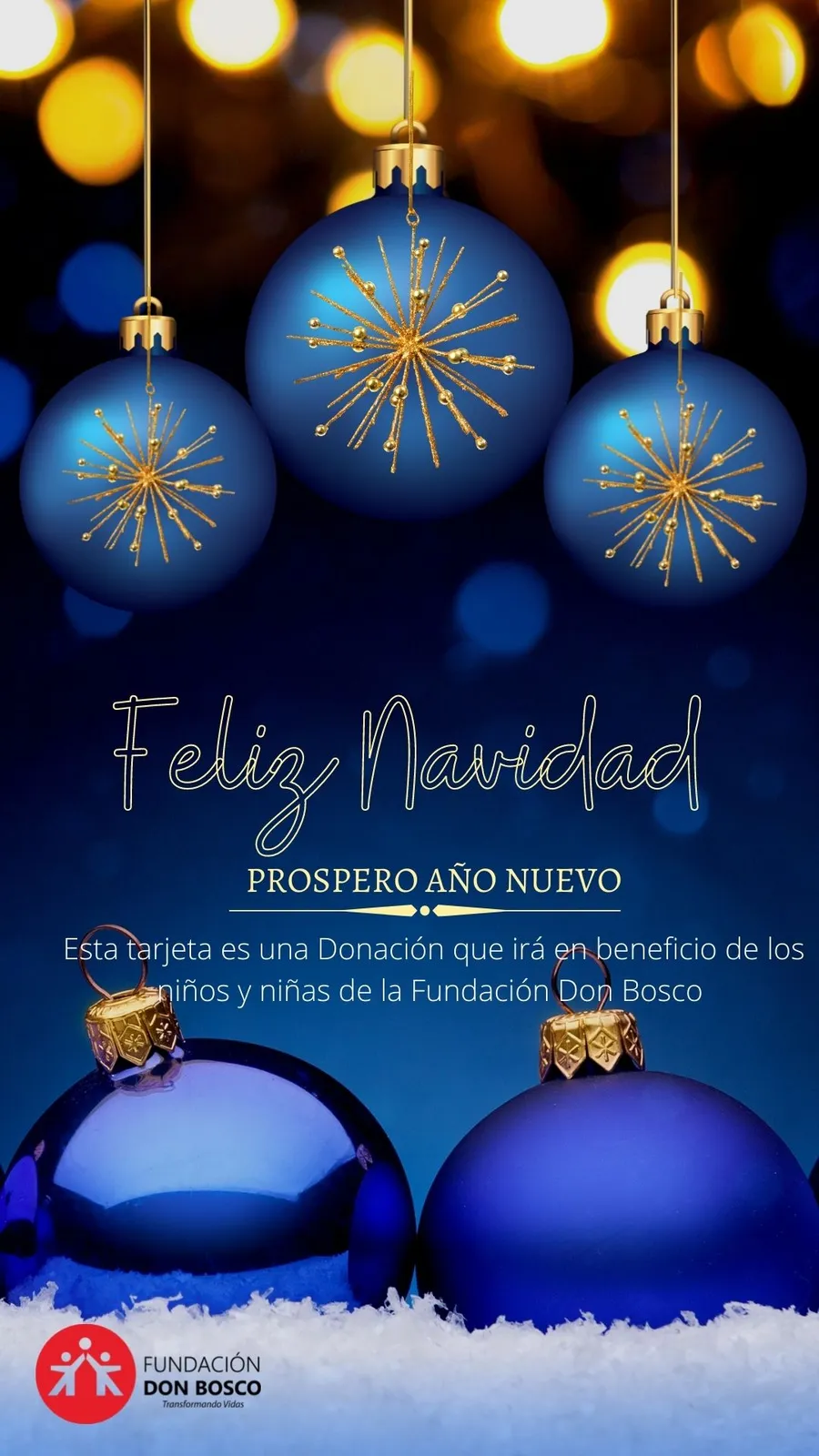 Tarjeta virtual de Navidad, Fundación Don Bosco